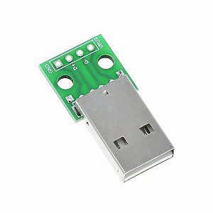 Conector Usb Macho Com Pcb