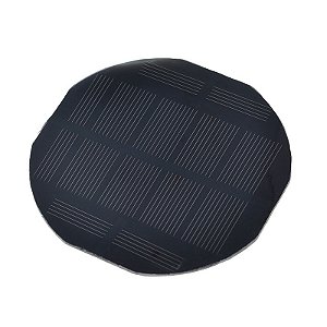 Mini Placa Célula Solar Fotovoltaica Redonda 5,5v 180ma 90mm