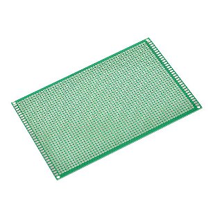 Placa Universal Pcb Perfurada Lado Único 10x15cm Estanhada