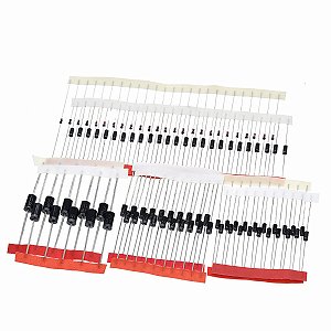 Kit 100 Diodos 8 Valores Para Manutenção Eletrônica