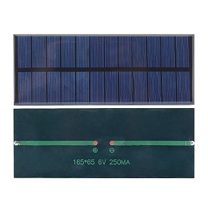Mini Placa Painel Célula Solar Fotovoltaica 6v 250ma 1,5w
