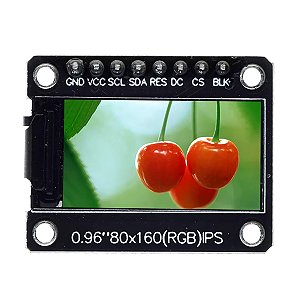 Display Lcd Tft Ips Colorido 0.96 St7735 80x160 Cores Vivas