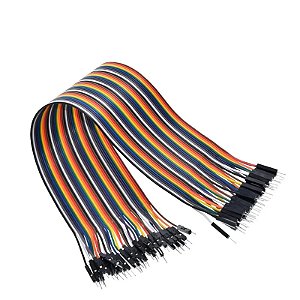 Fio Jumper 30cm 40 Pcs Macho - Macho Para Arduino Eletrônica