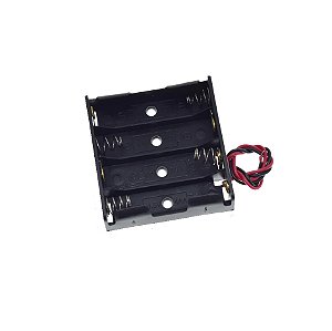 Suporte 4 Pilhas Aa Preto 1,5v