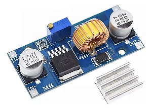 160 Regulador de Tensão Step Down Buck Xl4015 -5A Dissipador