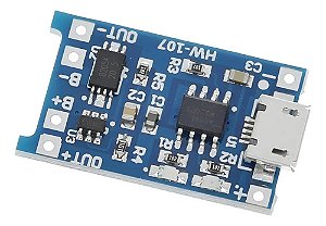 5X Módulo Carregador de Baterias de Lítio Tp4056 Micro USB