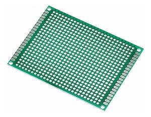 Placa Fenolite PCB Circuito Impresso Dupla Face Ilhada 6X8Cm