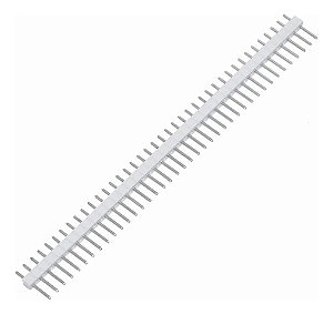 5 Conector Barra de Pinos Macho Arduino 180º Branco