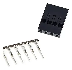 Kit 5 Conectores Dupont de 4 Vias Macho com Terminal