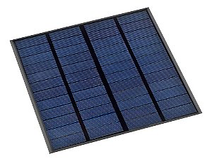 Mini Placa Painel Célula Solar Fotovoltaica 12V 250Ma 3W 12V