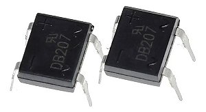 50X Ponte de Diodo Db207 Ponte Retificadora Db207S