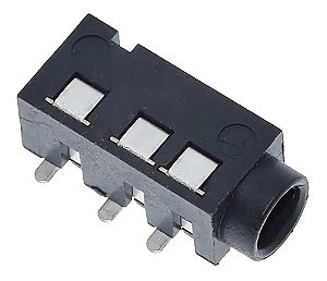 5X Conector Fêmea P2 Pj-320D 4 Pinos Smj