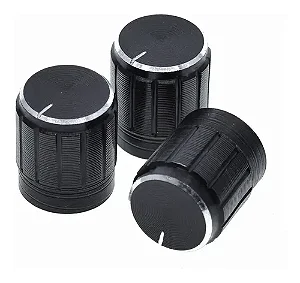 20X Knob Potenciômetro Eixo Estriado 6mm