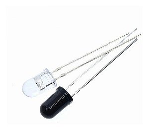 Kit 20 Pares LED Infravermelho Diodo Ir 5mm 940Nm