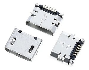 100X Conector Micro USB Fêmea Reparo