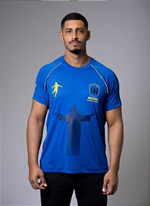 Camiseta da Seleção Brasileira Versão Johnny Person Azul