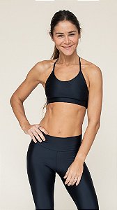 Top Transpasse Preto Matte