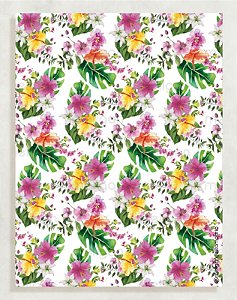 Papel Crepom Floral 11 - Tropical - 30 unid