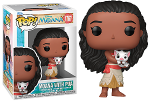 [#Pré-venda] - Funko Pop - Moana with Pua - Disney Moana (1767)