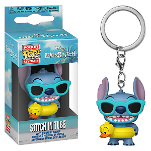 [#Pré-venda] - Chaveiro - Stitch In Tube - Disney Lilo & Stitch.