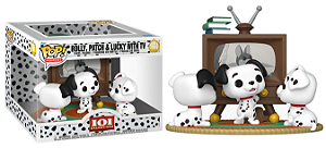 [#Pré-venda] - Funko Pop - Moment Disney 101 Dalmatas Rolly Patch & Lucky With TV - Disney 101 Dálmatas (1664))