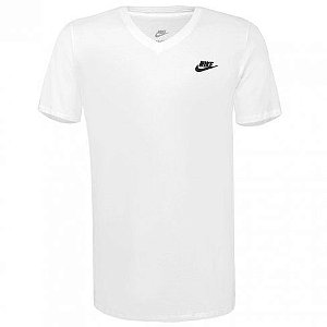 Camiseta Nike Sportswear Club Masculina - Branca - Visual Fashion
