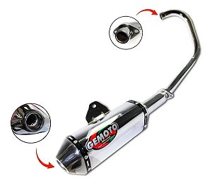 ESCAPAMENTO GEMOTO RACING 3 TRIOVAL TITAN / FAN / START 160