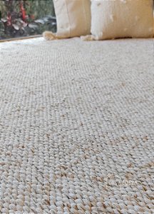Tapete Premium Tear Algodão Cru Juta 190 x 250