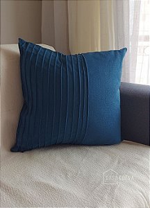 Capa de Almofada Studio Side Azul Marinho 45x45