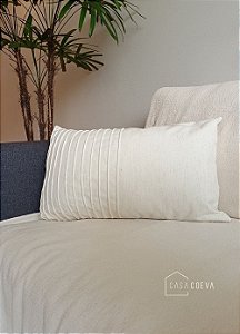 Capa de Almofada Studio Side Retangular Off White 50 x 30