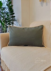 Almofada Atelier Cordão Retangular Verde 50x30