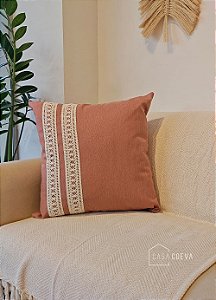 Almofada Atelier Renda Rosé 45x45