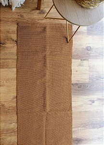 Tapete Passadeira Algodão Cru Slim Caramelo Quarto 50 x 150