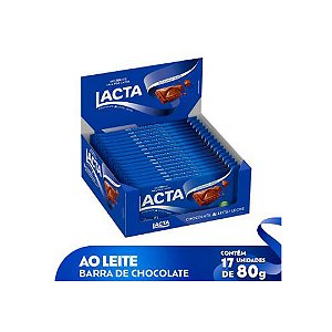 Chocolate Lacta Ao Leite 80g Caixa 17X80g