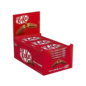 Chocolate KITKAT Fingers ao Leite caixa com 24 und x 41,5g