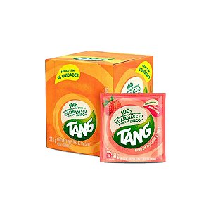 Refresco em Pó Tang Morango Caixa com 18UNX18G