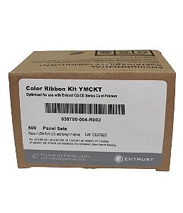 Ribbon Datacard Color (YMCKT) 535700-004-R002 P/ CD800 C/ 500 Impressões