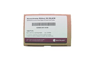 Ribbon Datacard Preto 525900-001-S100 P/ Sigma DS3 C/ 1500 Impressões