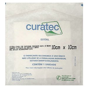 Curativo de Alginato de Cálcio e Sódio Curatec - 10x10