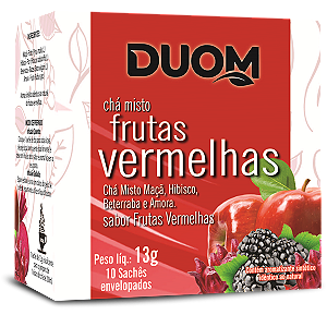 CHÁ DE FRUTAS VERMELHAS 10sachês - DUOM