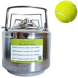 PRESSURIZADOR PARA 30 BOLAS TENIS, PADEL E BEACH SEM KIT