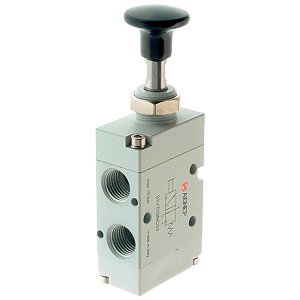 VALVULA BOTAO MOLA 5/2 VIAS 1/8 POL - AIGNEP