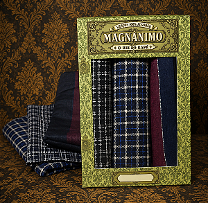 Kit Imperial 3 lenços masculinos de Bolso MAGNÂNIMO escuros 100% algodão.