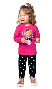 Conjunto Moletom Infantil Feminino Laços Kyly 207.929 - Se-An