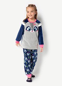 Pijama Infantil Feminino Soft Manga Longa Puket 030402458