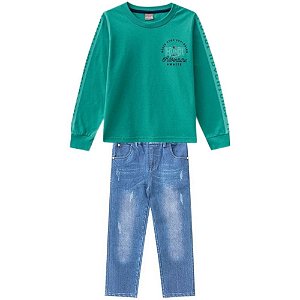 Brandili Conjunto Calca Jeans Infantil Masculino 53140