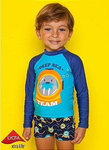 Camiseta Para Nadar Kids Morsa Mergulhadora 110400425 Puket