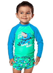 Camiseta para Nadar Baby Tubarão Mergulhador 110200216 Puket