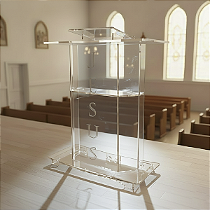 Púlpitos de acrílico Mod. Miriã