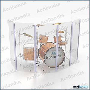 AQUÁRIO DE BATERIA 150 cm - 5 placas | ISOACUSTIC